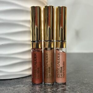 NEW Estee Lauder Go Wink Liquid Eyeshadow Pink Wink, Brown Eye,‎ Rockin Rose